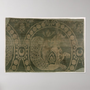 Póster Fragmento de seda que mostra 'o Senmurv