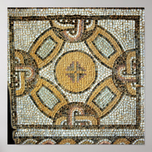 Póster Fragmento do assoalho dos banhos romanos
