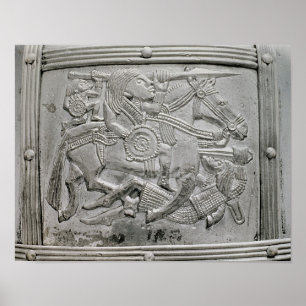 Póster Fragmento do capacete, do tesouro de Sutton Hoo