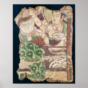 Póster Fragmento que descreve um paraíso budista