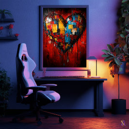 Poster Fragmentos de Amor Expressão Contemporânea do Cora