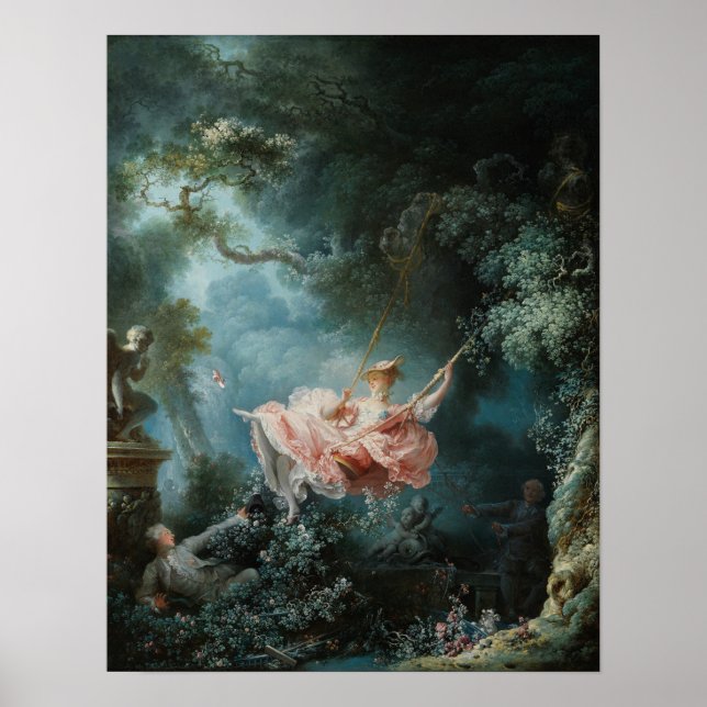 Poster Fragonard's The Swing - Pintura clássica (Frente)