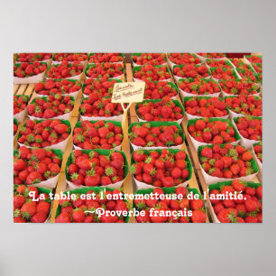 Póster Fraises e amizade