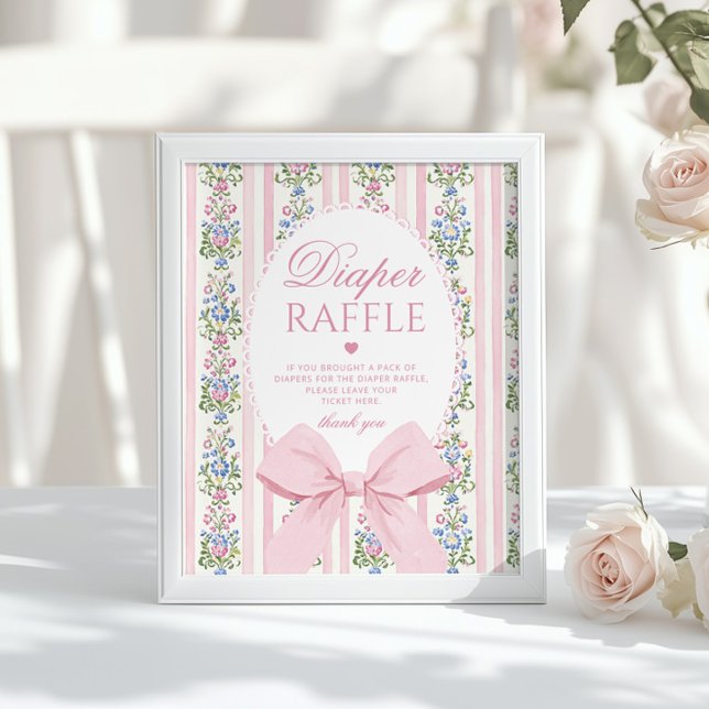 Poster Fralda de Bebê do Love Shack Arco Coquette (Criador carregado)