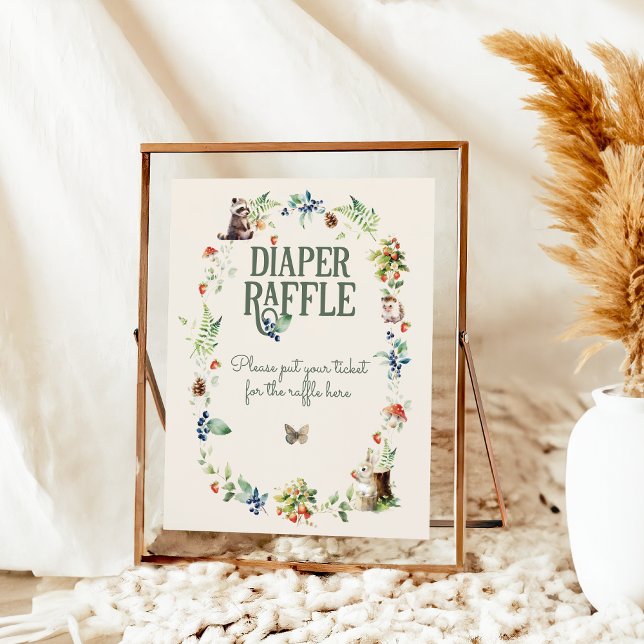 Poster Fralda de Chás de fraldas Neutras de Animais da Fl (Criador carregado)