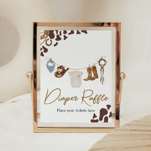 Poster Fralda de cowboy Raffle