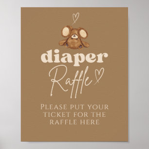 Poster Fralda de Espera Moderna Raffle