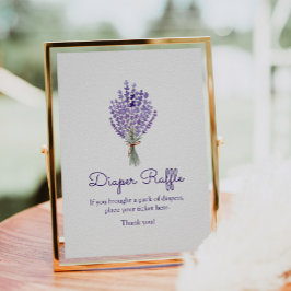 Poster Fralda de lavanda de Água do Buquê Raffle