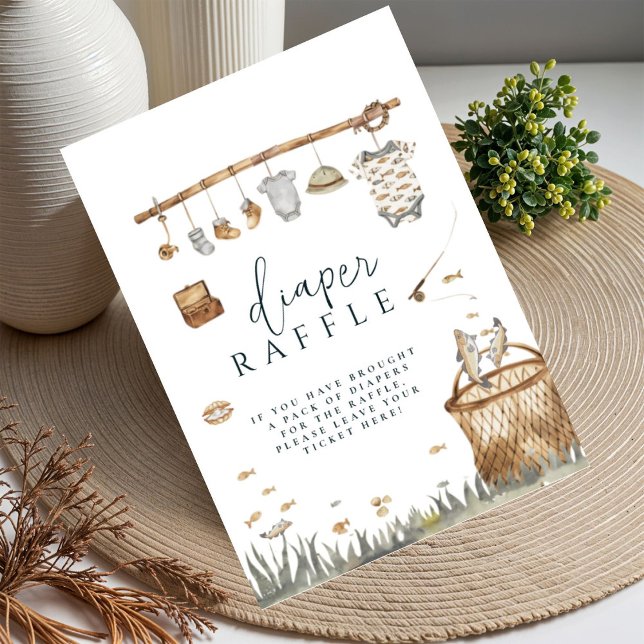 Poster Fralda de pesca de entretenimento Chá de fraldas R (Criador carregado)