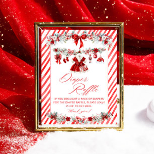 Poster Fralda de Vestuário de Natal Raffle