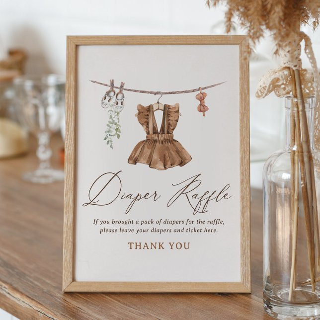 Poster Fralda  Raffle Chá de fraldas (Criador carregado)