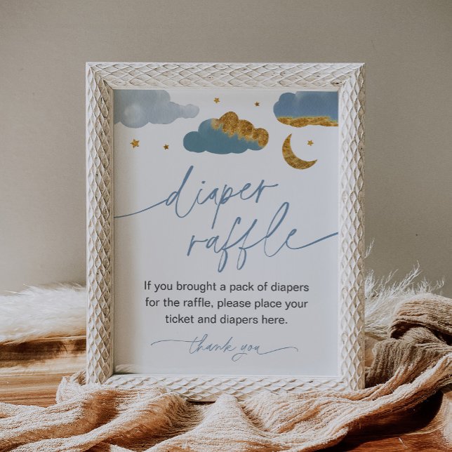 Poster Fralda Raffle Game Twinkle Little Star Chá de fral (Criador carregado)