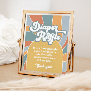 Poster Fralda Raffle Groovy - Sinal de Sol Retroativo