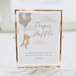 Poster Fralda Raffle - Sinal que podemos ampliar o Chá de