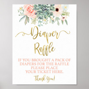Poster Fralda Raffle suculenta