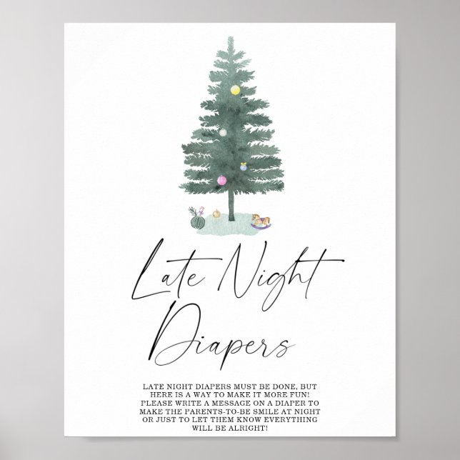 Poster Fraldas de jogo de pôster de noite de inverno (Frente)