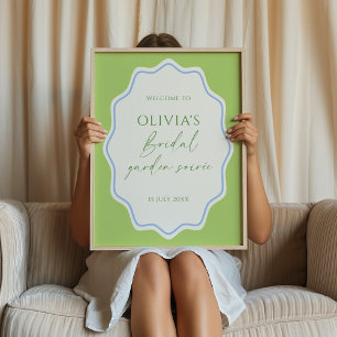 Poster Frame Bridal Azul Verde