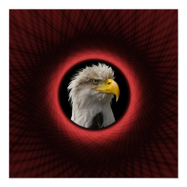 Póster Frame Vermelho Perfeito de Poster, Tecido Zazzle (Frente)
