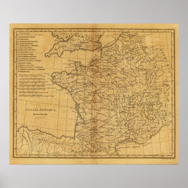 Póster França Antiga (Frente)