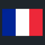 Póster França - Bandeira Nacional Francesa<br><div class="desc">Bandeira nacional da França A bandeira nacional francesa é uma bandeira triband com faixas verticais em vermelho, branco e azul e uma proporção de 2:3. É vulgarmente conhecida como Tricolor (Tricolore em Francês), tendo sido adotada em 1794. Você pode personalizar o design se preferir, como por exemplo, adicionando seu nome...</div>