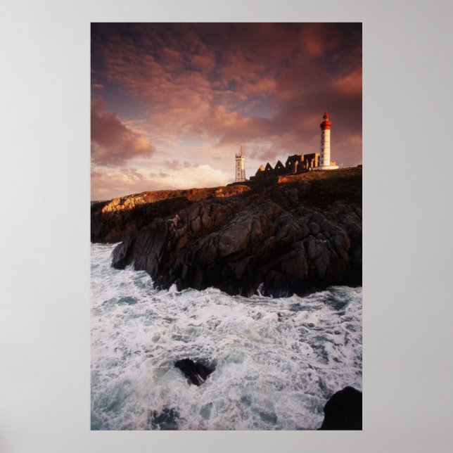 Poster França, farol ao amanhecer (Frente)