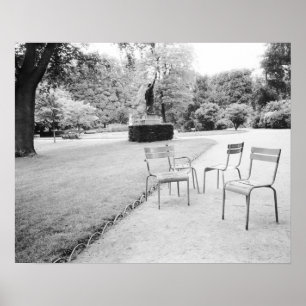 Póster FRANÇA, Paris: Estátua dos Jardins do Luxemburgo