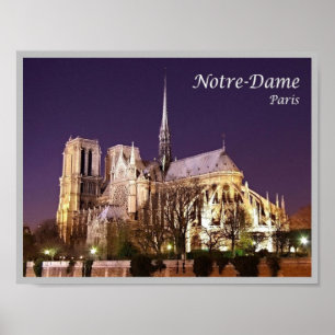 Poster França - Paris - Notre-Dame de Paris -
