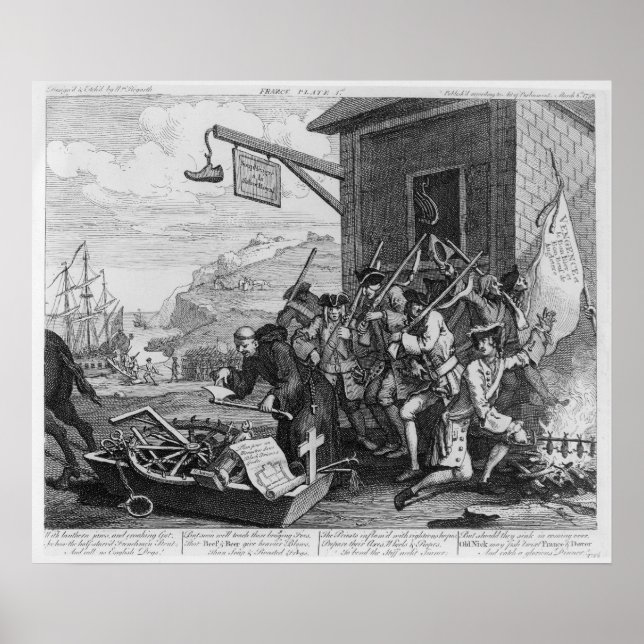 Poster França, Prata I de "A Invasão", 1756 (Frente)