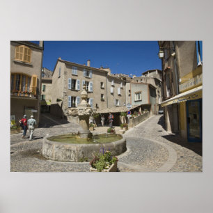 Póster França, Provença, Valensole. Explosões de turis