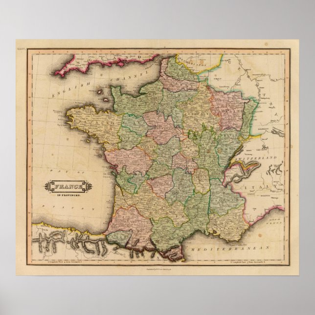 Póster França, províncias (Frente)