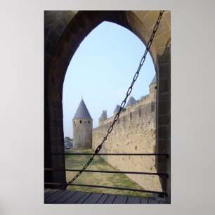 Póster France - Carcassonne - ponte da entrada