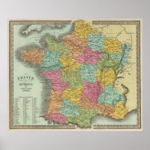 Poster France nos departamentos 2