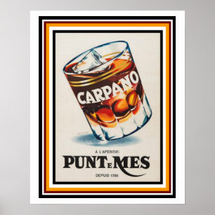 Poster francês 16 x 20 do anúncio do vintage de