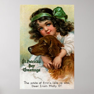 Poster Frances Brundage: Menina com cão