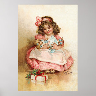 Poster Frances Brundage - Rapariga com Boneca