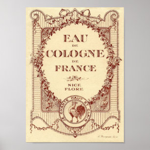 Poster francês de France da etiqueta do anúncio 