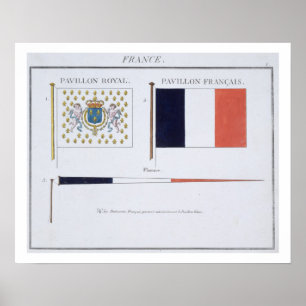 Poster Francês embandeira, de um livro francês das