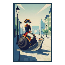 Póster Francês engraçado