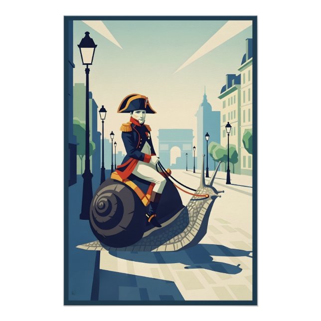 Póster Francês engraçado (Frente)
