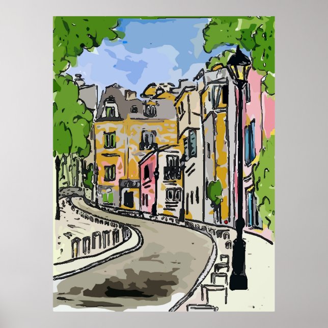 Póster Francês Quarter Street (Frente)