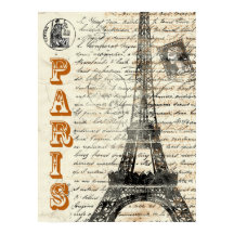 Poster francês Vintage Torre Eiffel