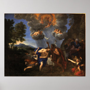 Poster Francesco Albani - Batismo do Cristo - Circa 1630