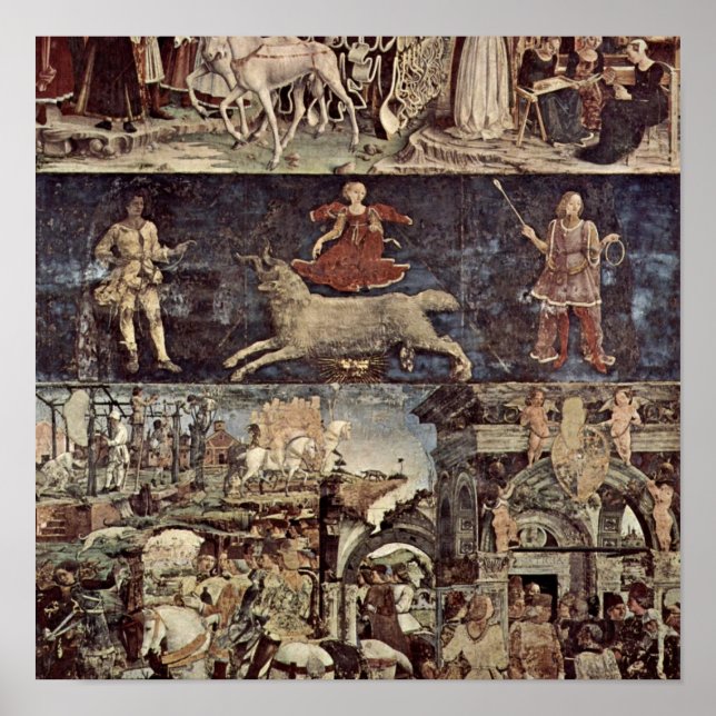 Póster Francesco del Cossa - Triunfo de Minerva (Frente)