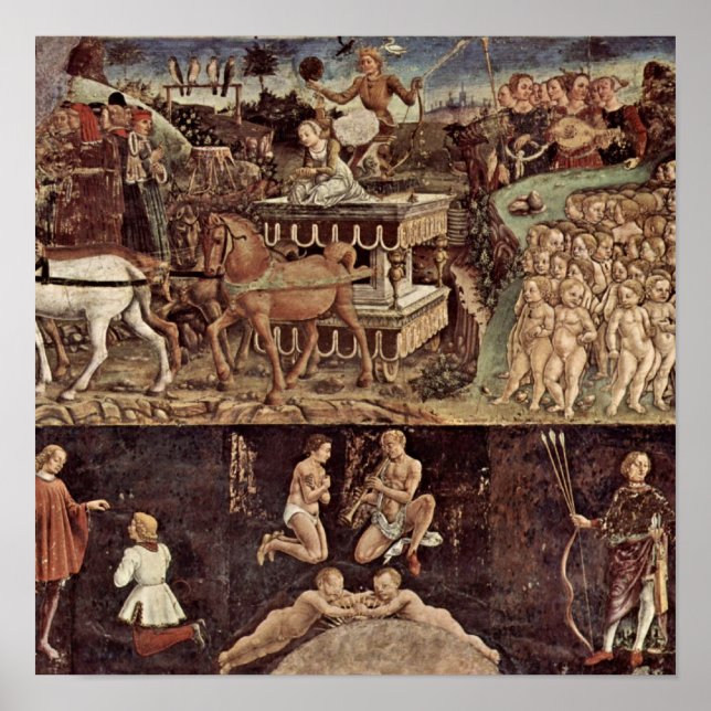 Póster Francesco del Cossa - Triunfo dos detalhes do Apol (Frente)