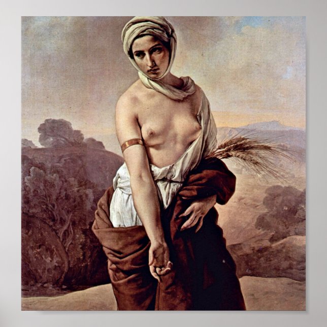 Poster Francesco Hayez - Ruth (Frente)