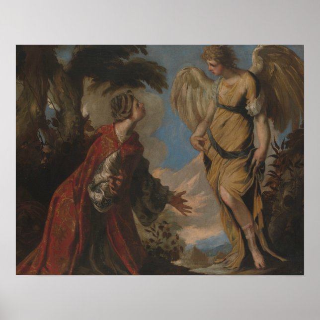 Poster Francesco Maffei - Hagar e o Angel (Frente)