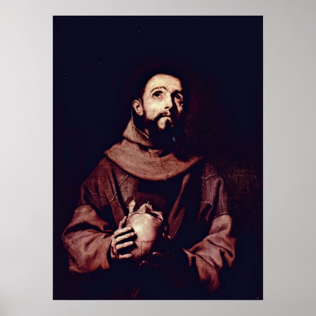 Poster Francis de Assisi, por Jusepe de Ribera (Frente)
