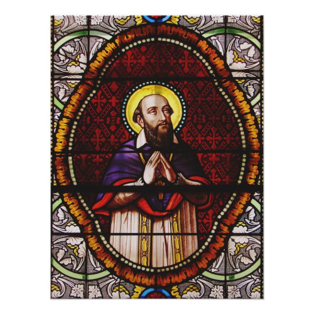 Póster Francis de Sales Bishop de Genebra (Frente)