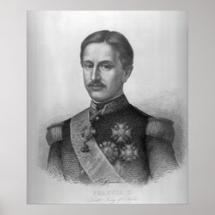 Póster Francis II dos dois Sicilies