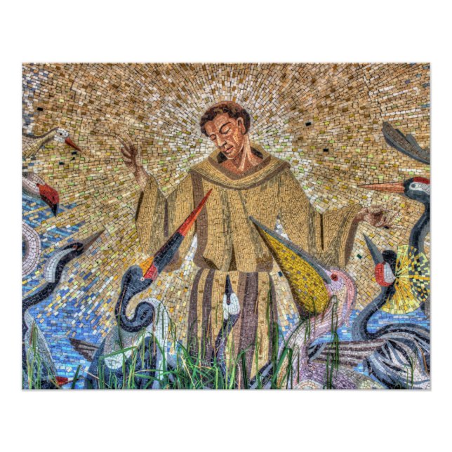 Póster Francis Of Assisi Mosaic (Frente)